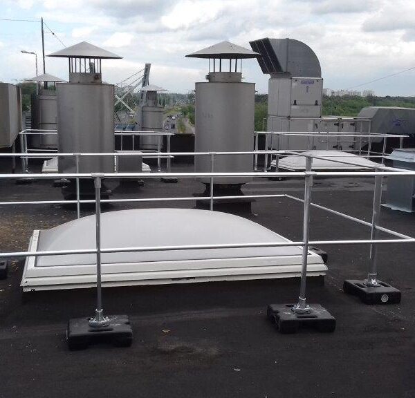 Ovenlyssikring, Rækværk 2 x 2 m